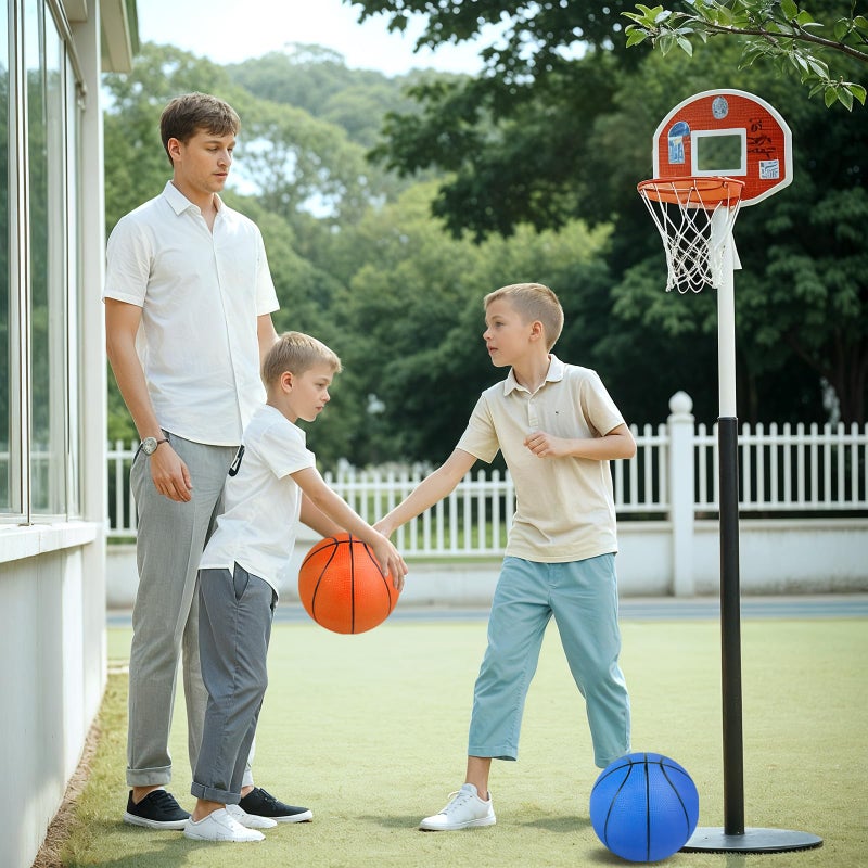 3 otters 6 Pack Mini Basketballs, 7.5 Inch Basketball Set with Pump for Kids Swimming Pool Toy, Mini Basketball Hoop, Outdoors Party Favors - Image 4